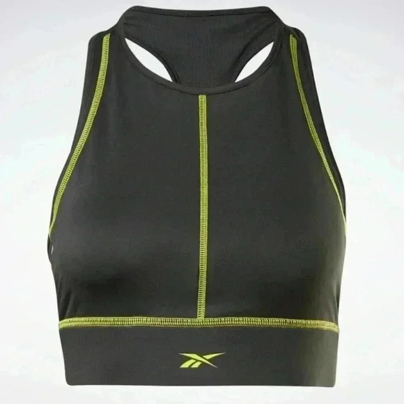 Reebok Les Mills High Neck Sports Bra-Crop Top size XS - Picture 1 of 5